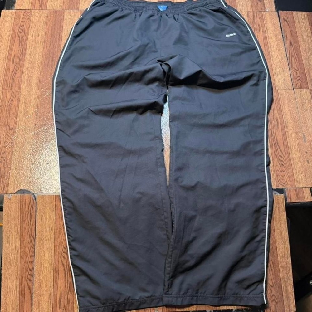 Reebok Black Retro Tech Sportswear Baggy Track Pants XL